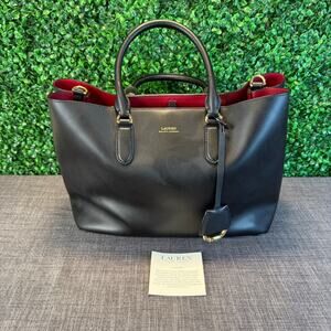 Ralph Lauren Black and Red Crossbody Bag